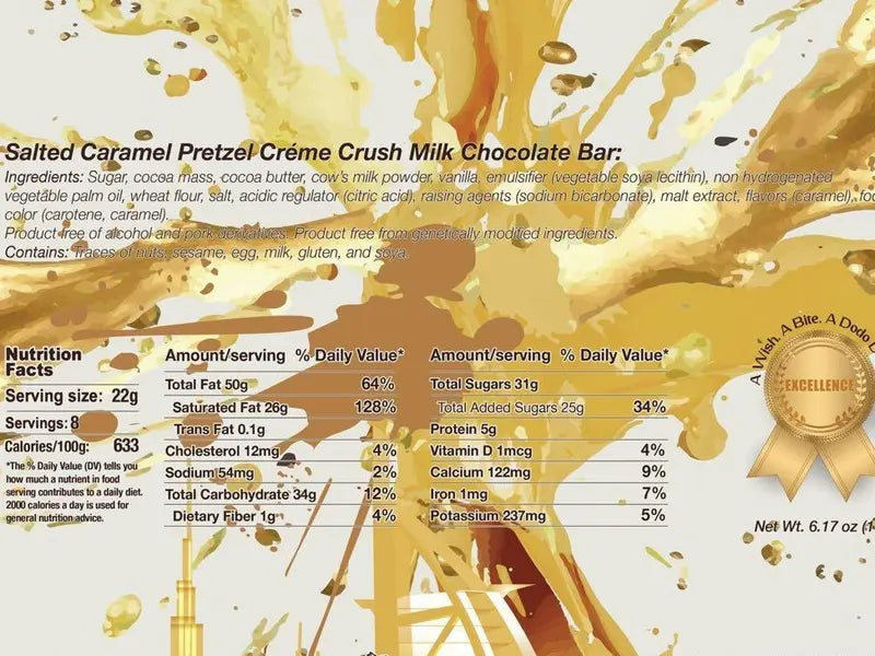 Viral Dubai Salted Caramel Pretzel Creme Crush Ultimate Chocolate Bar Experience