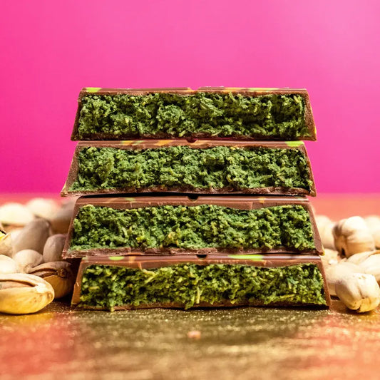 Viral Dubai Milk Chocolate Pistachio Kunafa Ultimate Chocolate Bar Experience Dessert Indulgence